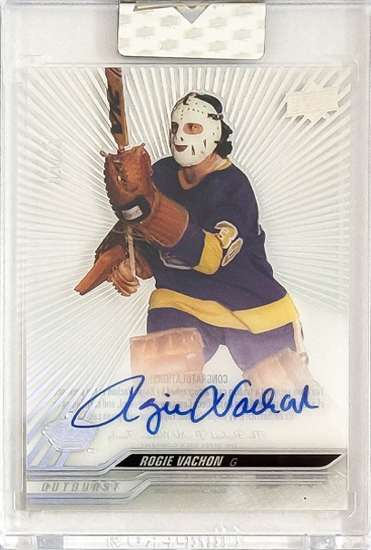 AUTO karta ROGIE VACHON 23-24 Clear Cut Outburst Auto /25